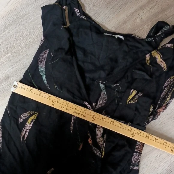 O'Neill Alana black MIDI wrap dress size medium - Picture 6 of 8